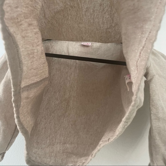 Lisa Says Gah Gold Puff Sleeve Linen Top - Picture 10 of 11